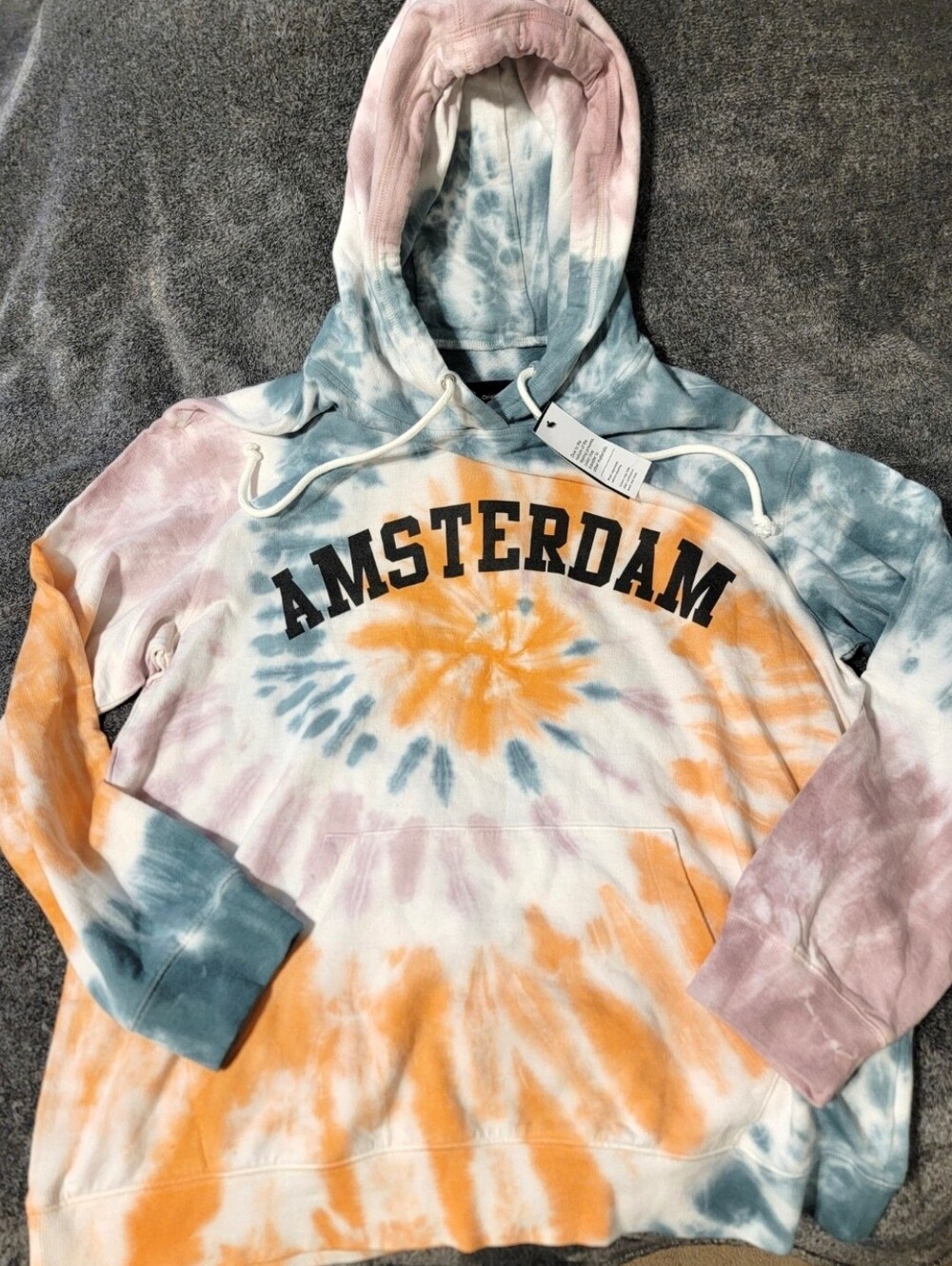 Amsterdam Hoodie Sweatshirt Adult Tie Dye
